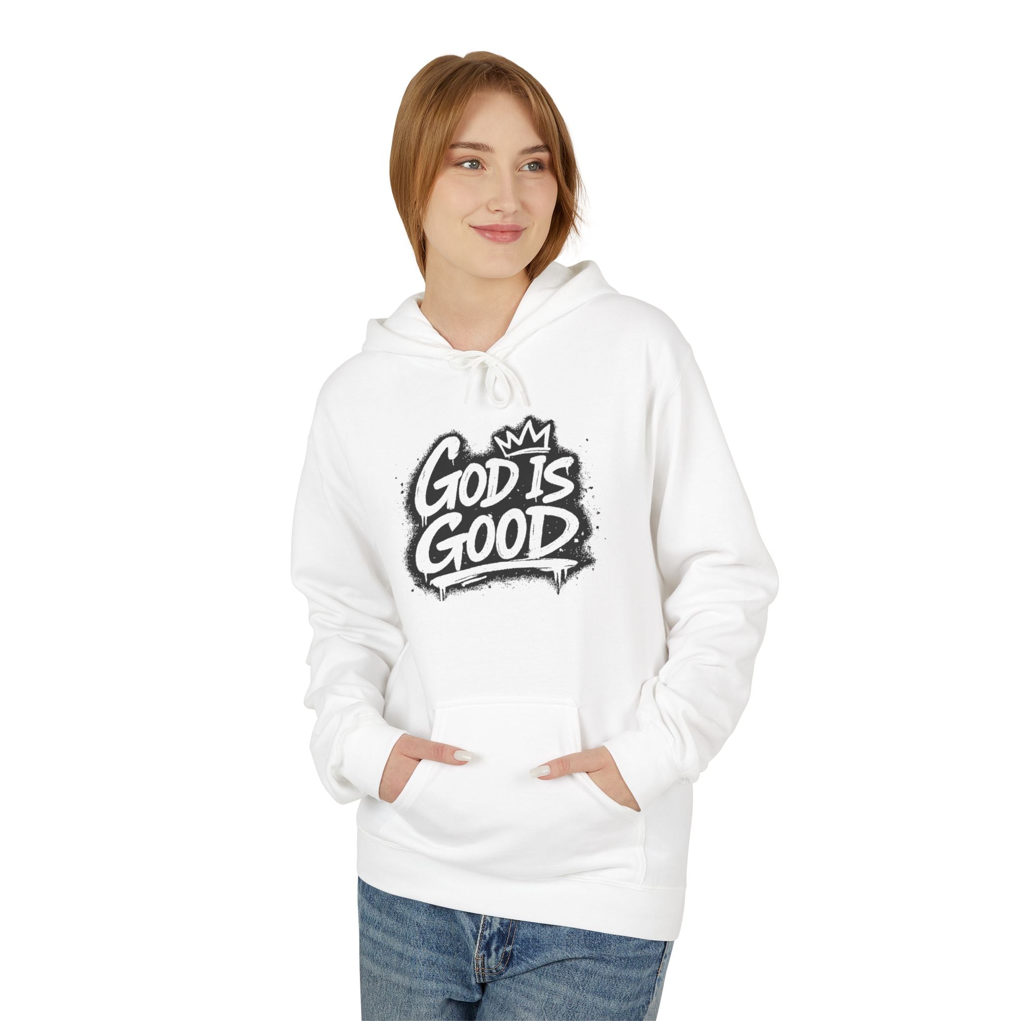 Hoodie — 'God Is Good / All The Time' Faith Graphic Pullover